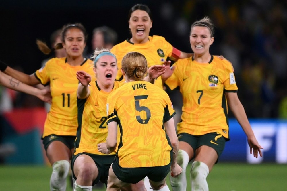 Cortnee Vine scored Australia's winning penalty. AFP