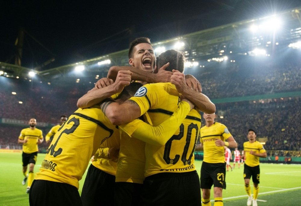 Dortmund won it late. AFP