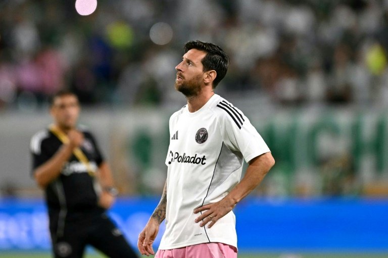 Messi will come up against old club Paris Saint-Germain on Sunday. AFP