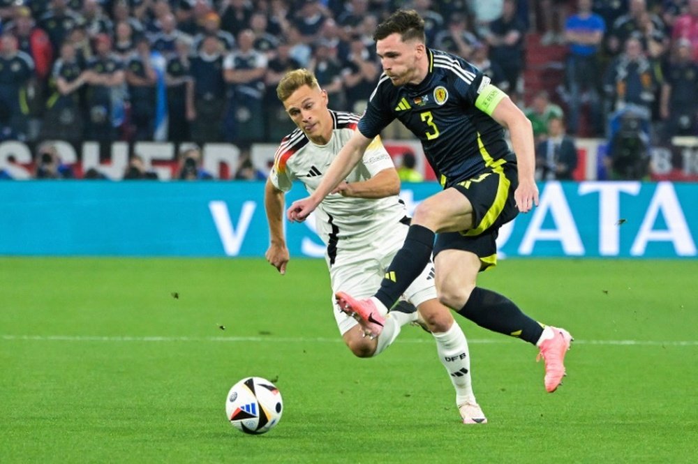 Scotland crumbled under pressure in their dismal defeat against Germany. AFP