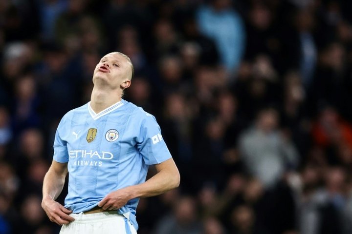 Guardiola has revealed Erling Haaland could miss Manchester City's FA Cup semi-final. AFP
