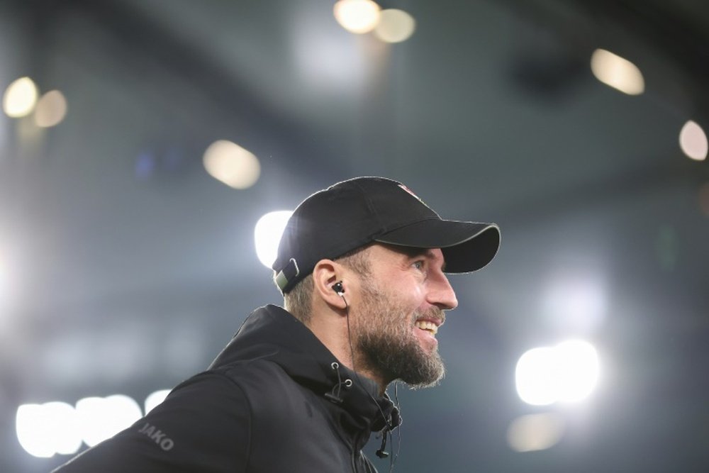Stuttgart coach Sebastian Hoeness has extended his deal at the club until 2027. AFP