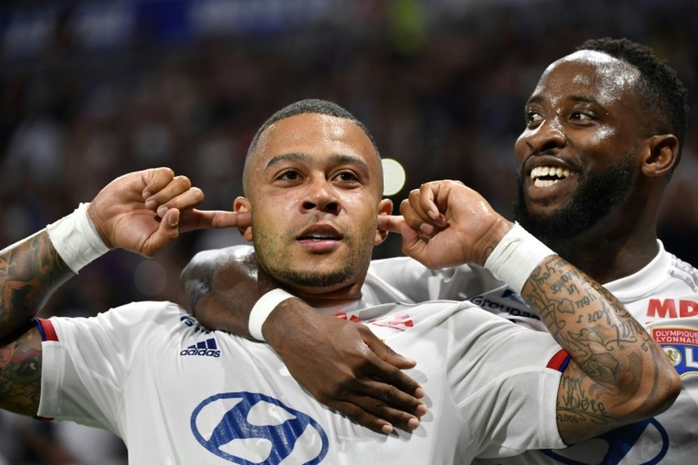 Lyon hammer Angers with Depay, Dembele double. AFP