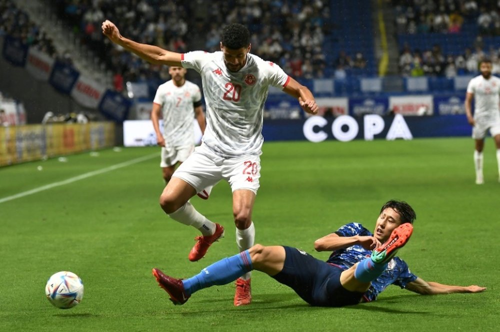 Maya Yoshida was furious after Japan fell apart v Tunisia. AFP