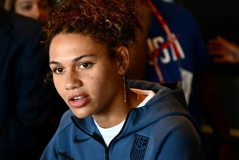 Rodman signed the first million-dollar contract in NWSL history. AFP