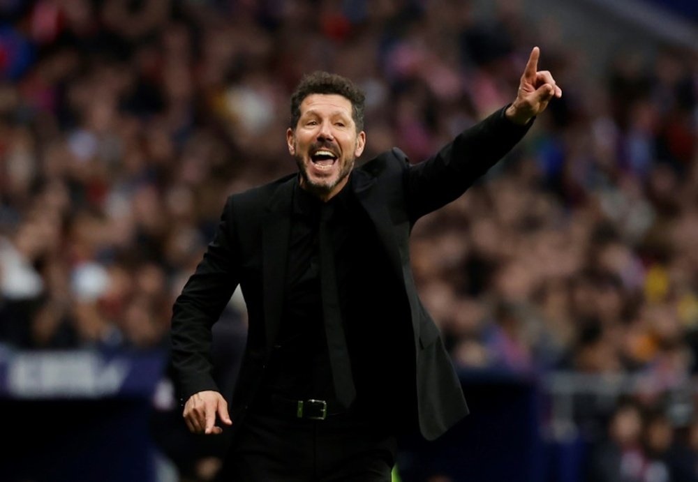 Simeone reached a milestone 700th game across all competitions in charge of Atletico. AFP