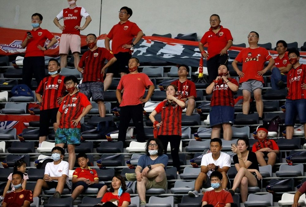 Fans were back in China. AFP