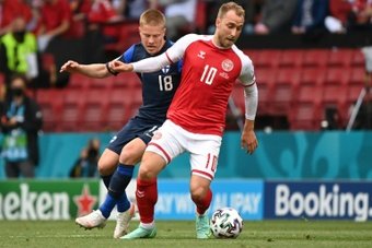 Eriksen's last appearance was in the Euro group match against Finland in June. AFP