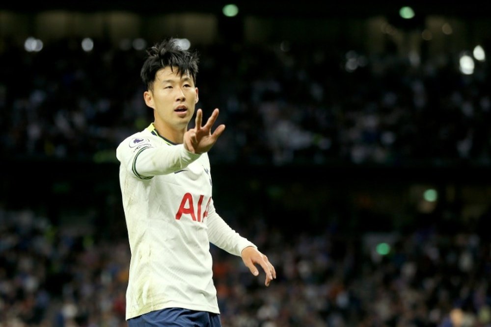 Son ends goal drought with treble as Spurs hit Leicester for six. AFP