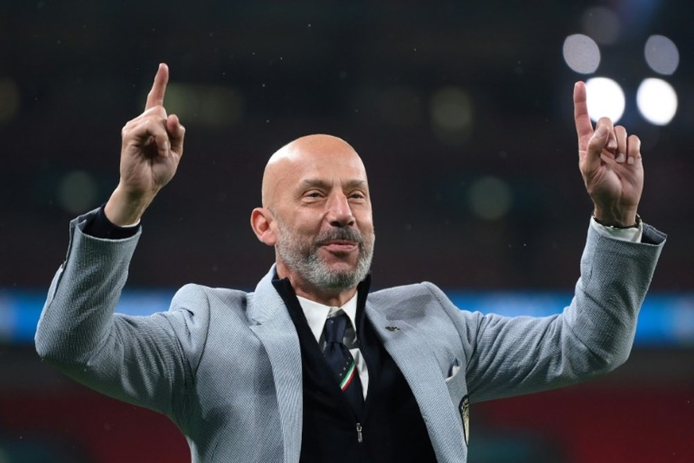 Former Italy striker Gianluca Vialli died at the age of 58 in January. AFP