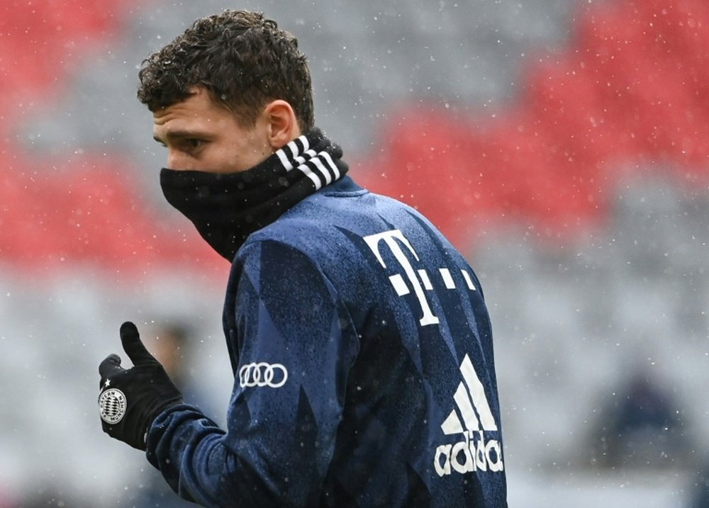 Benjamin Pavard is back training with Bayern after getting coronavirus. AFP