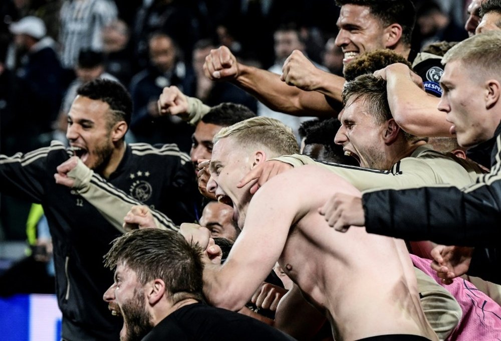 Ajax are through to the Champions League Semi-Finals with victory over Juventus. AFP