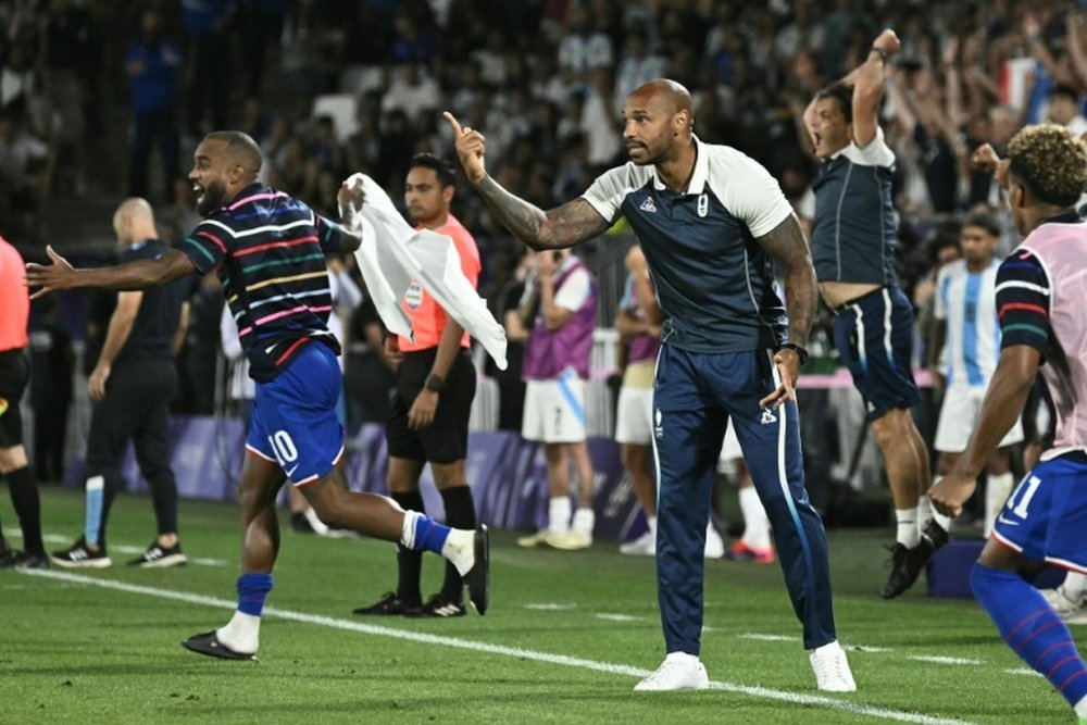 France are dreaming of a second men's football gold on home soil. AFP