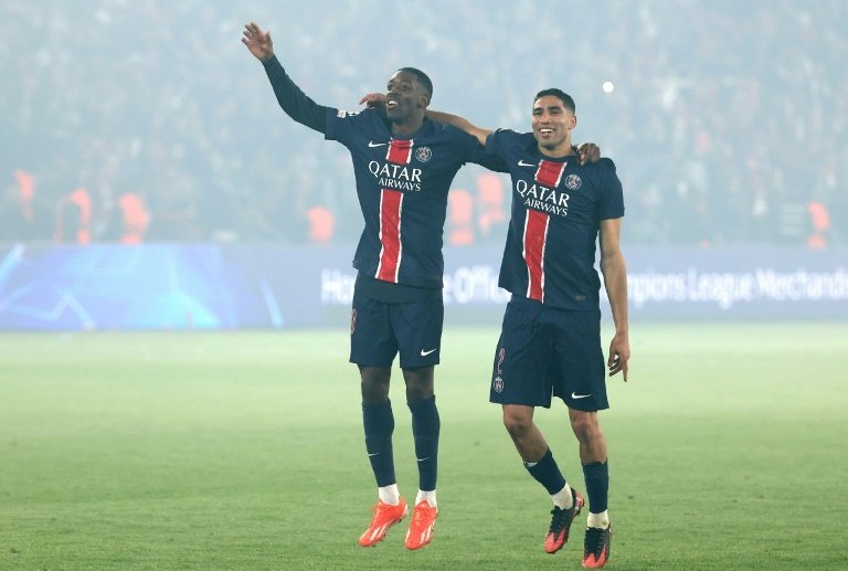 PSG have their sights fixed on finally winning the Champions League trophy. AFP