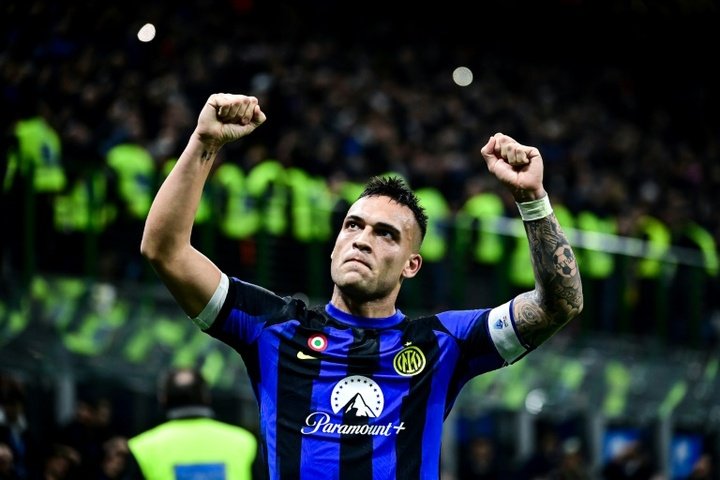 Lautaro Martinez has led from the front for Inter this season. AFP