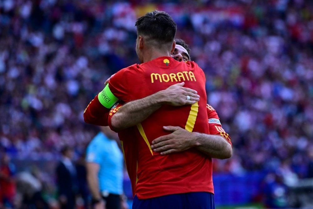 Dani Carvajal and Alvaro Morata both scored in Spain's resounding victory over Croatia. AFP