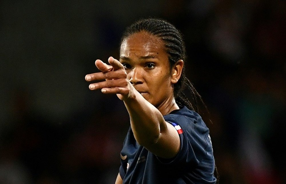 Wendie Renard scored twice for France in the opening game. AFP
