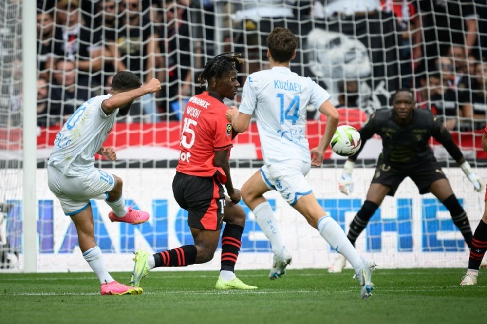 Nabil Alioui (L) scored a double for Le Havre. AFP