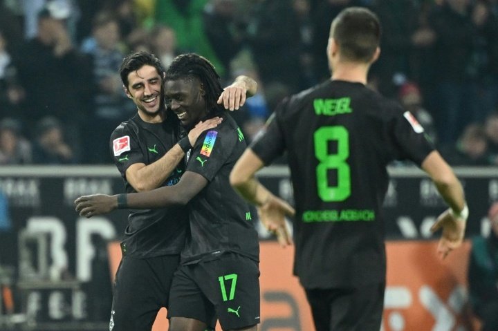 'Ultra nice' Gladbach celebrate thrashing hapless Dortmund. AFP