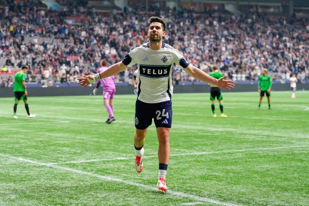 White scored one of his four goals in Vancouver's thrashing of Austin FC. AFP