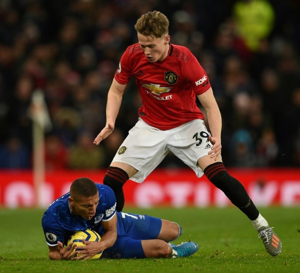 Scott McTominay is not far off returning from injury. AFP