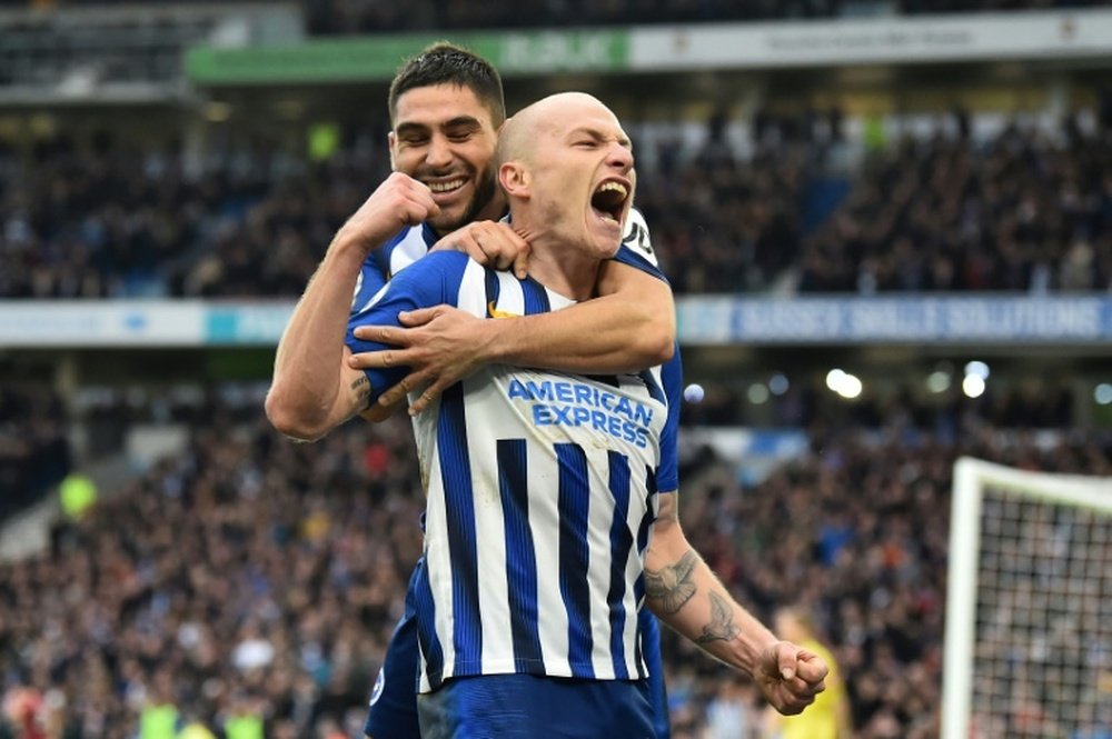 Brighton won 2-0. AFP