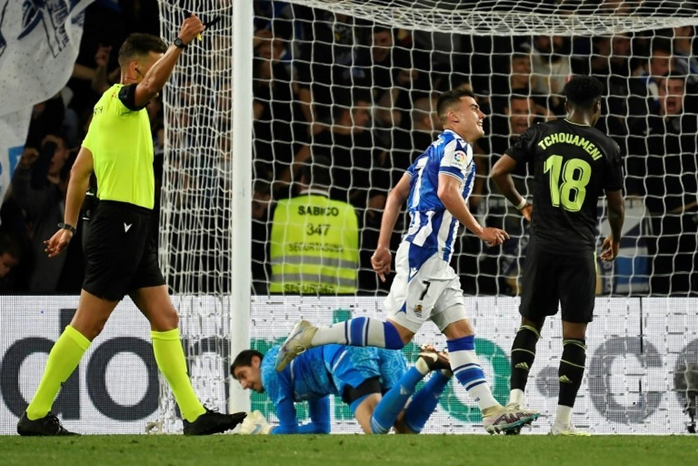 Real Sociedad defeat 10-man Real Madrid. AFP