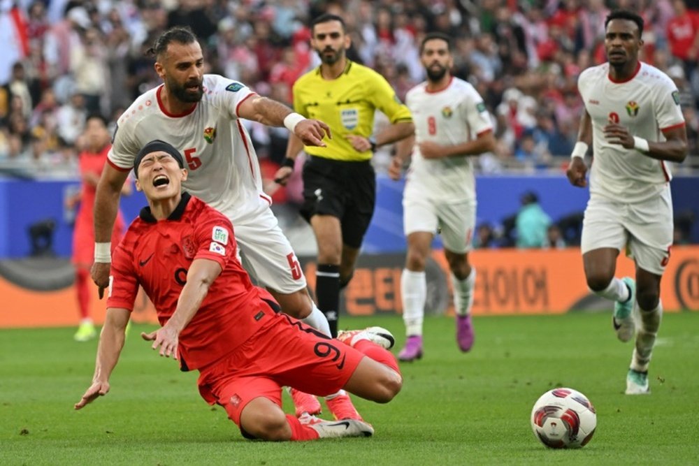 South Korea took on Jordan at the Asian Cup in Doha. AFP