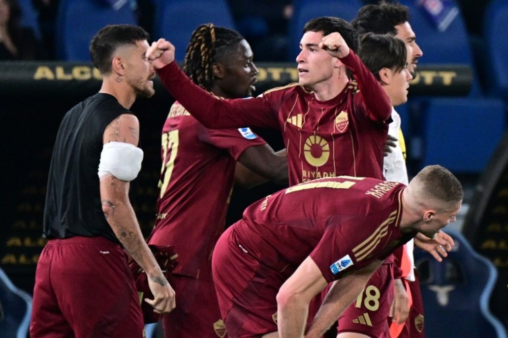 Soule earned Roma a point against Lazio with his fourth goal of the season. AFP