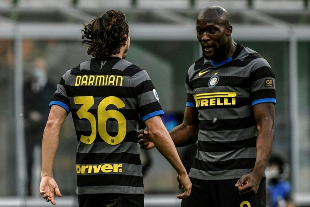 Romelu Lukaku and Matteo Darmian both netted in Inter's win v Genoa. AFP