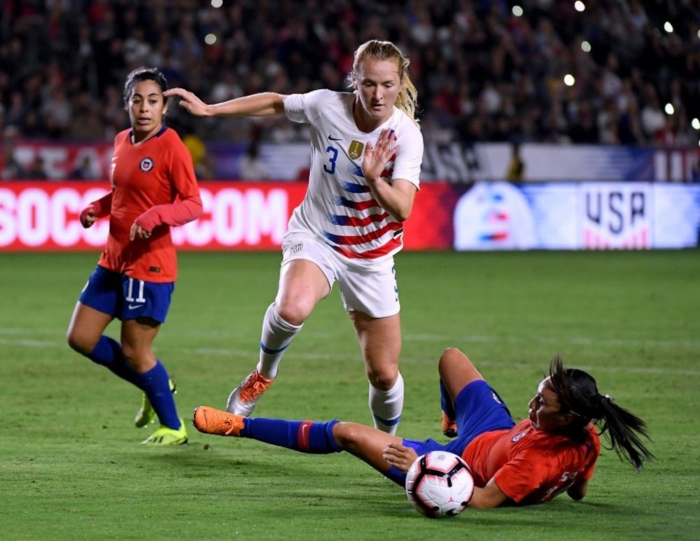 Sam Mewis announced her retirement from the game on Friday. AFP
