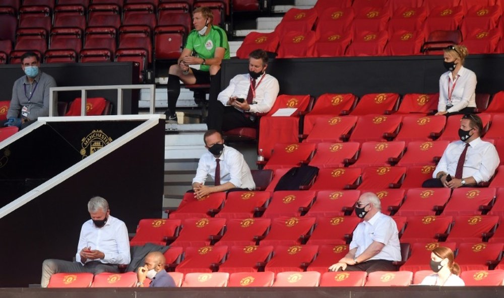 Man Utd do not understand why supporters are still banned from stadia. AFP