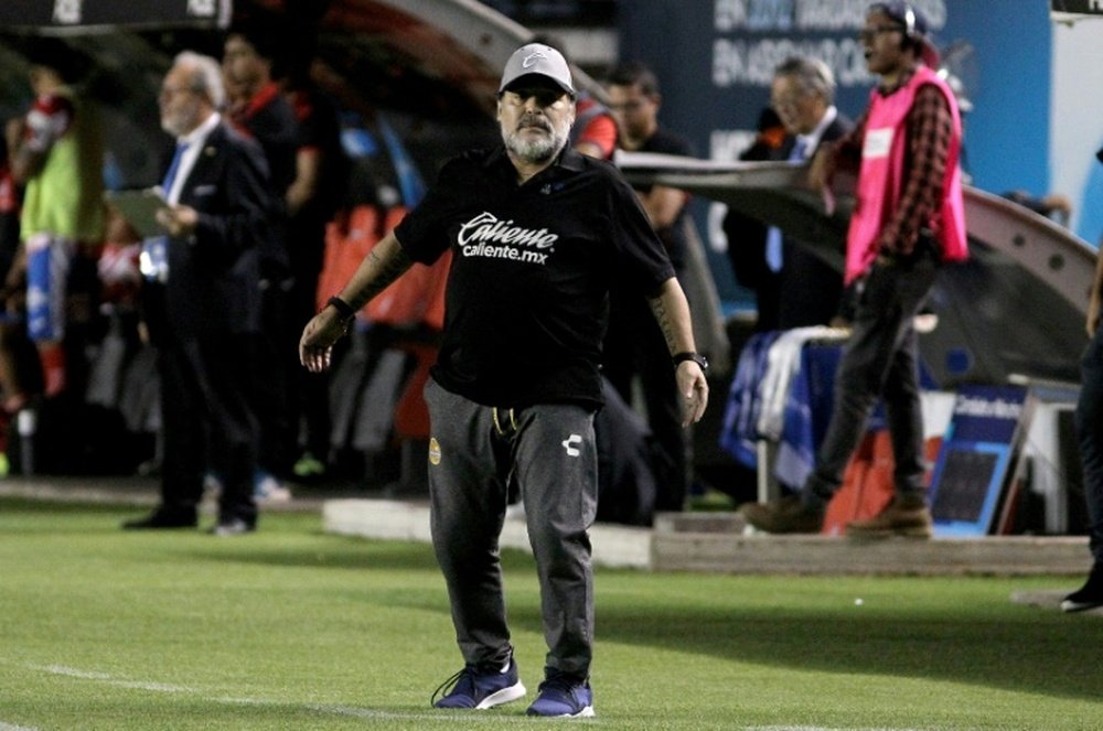 Maradona had a spell as a manager. AFP