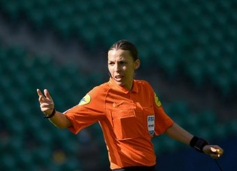 Stephanie Frappart will referee the French Cup final between Nantes and Nice. AFP