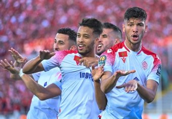 El Moutaraji strikes twice as Wydad become African champions. AFP