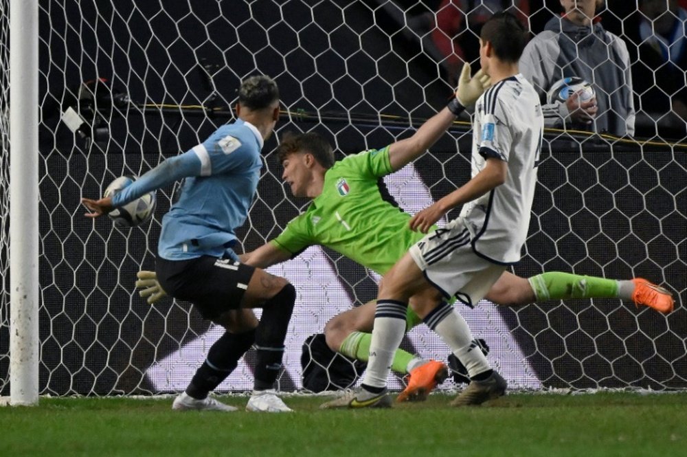 Uruguay take their first Under-20 World Cup. AFP