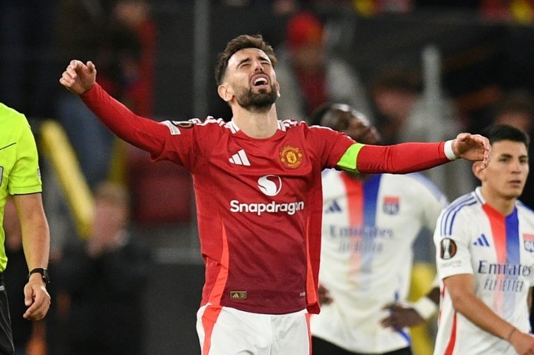A Bruno Fernandes penalty kick-started the comeback on Thursday. AFP