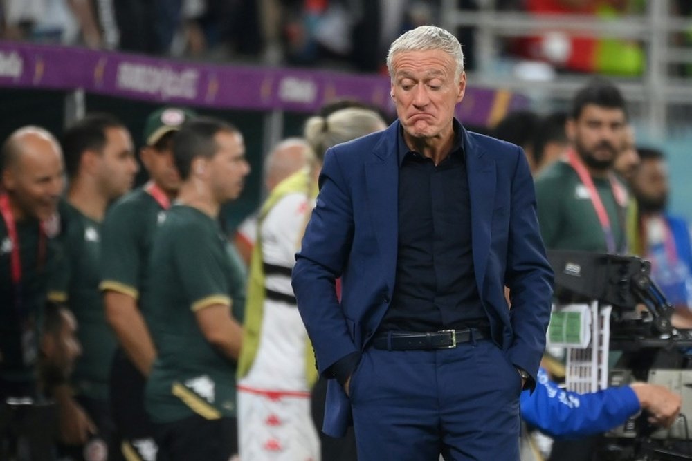 Didier Deschamps defended his team selection against Tunisia. AFP