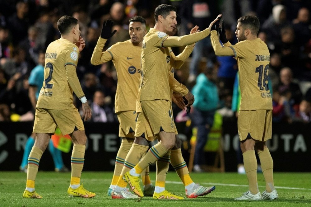 Barca struggled to create danger against Ceuta in the first half. AFP