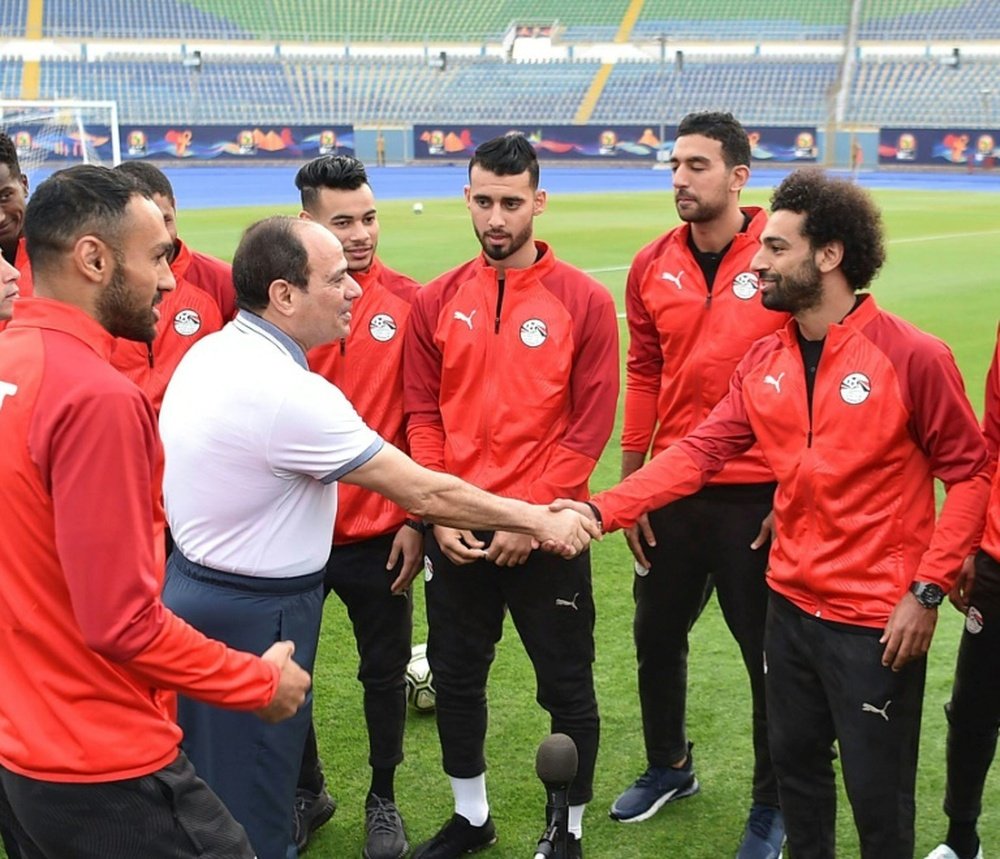 Salah returned for Egypt on Sunday. AFP