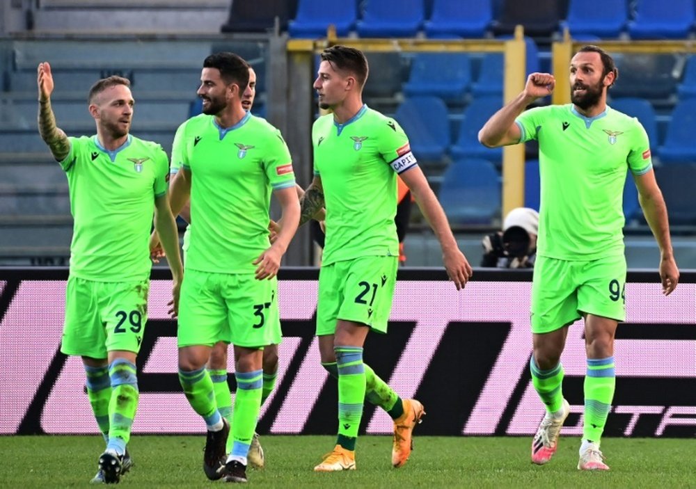 Lazio were beaten 1-3 at Atalanta in Serie A. AFP
