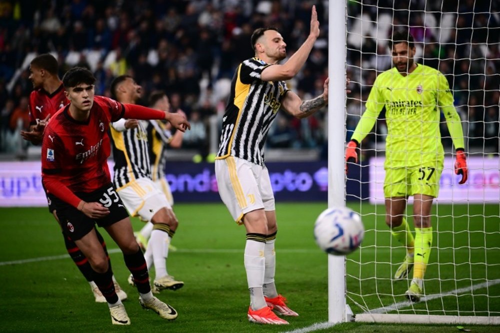 Pioli's Milan failed to register a single shot on target. AFP