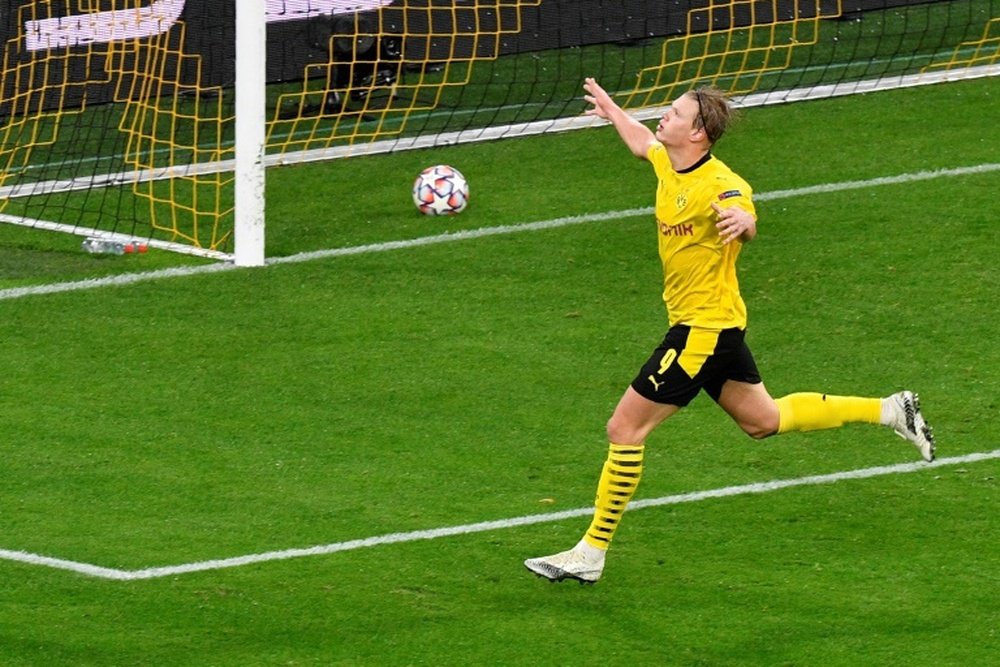 Haaland scored as Dortmund beat Zenit 2-0 with late goals. AFP