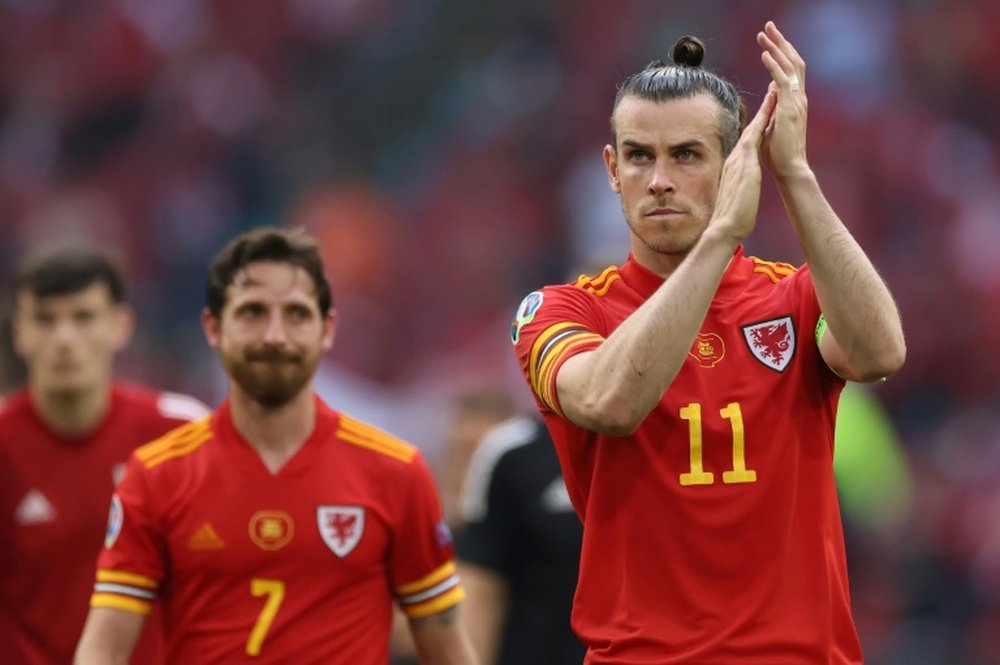 Gareth Bale was happy with his team despite losing to Denmark. AFP