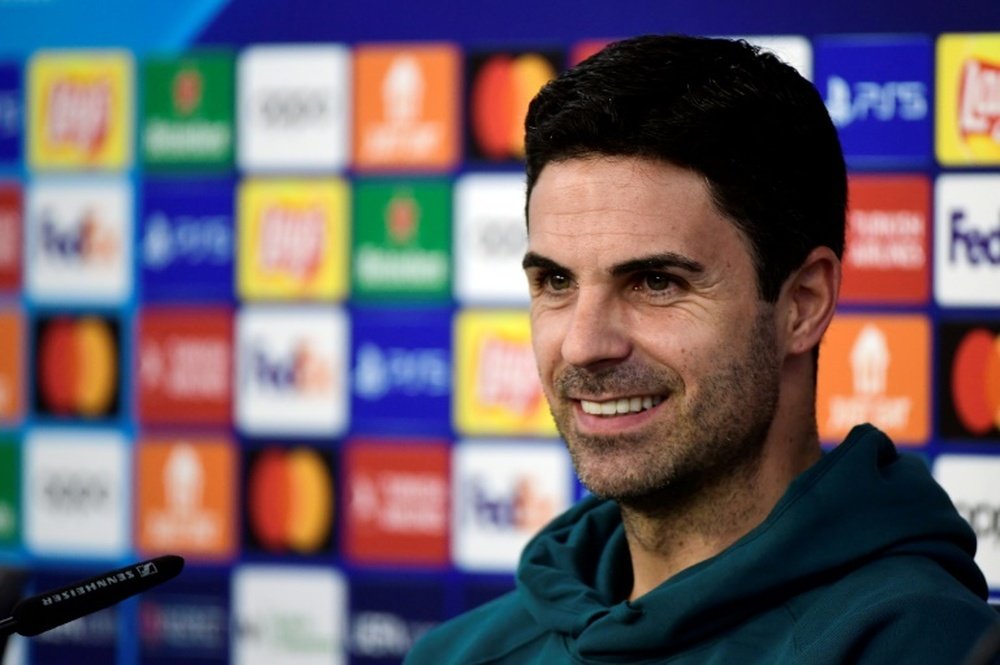 Arteta defended under-fire goalkeeper David Raya. AFP