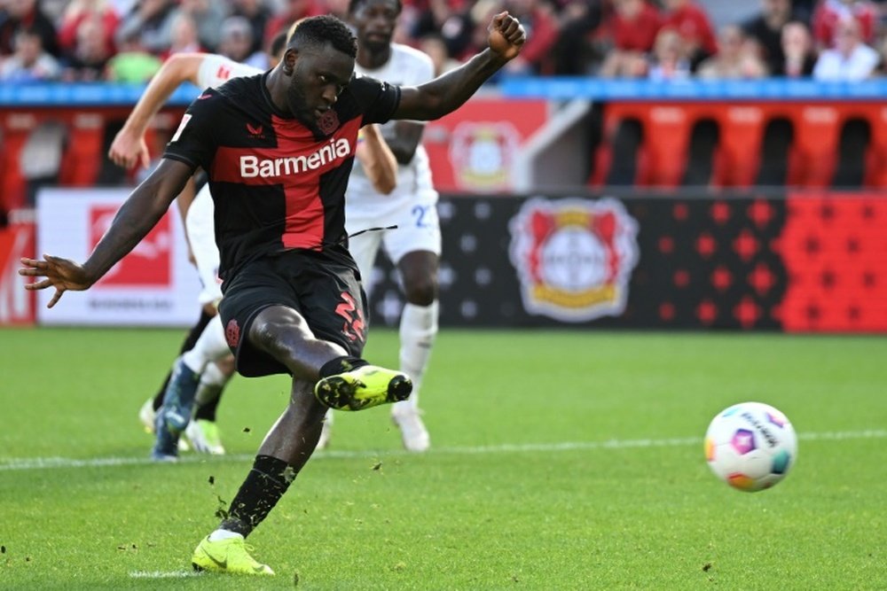 Victor Boniface is tearing it up for Bayer Leverkusen this season with 8 goals in Bundesliga. AFP
