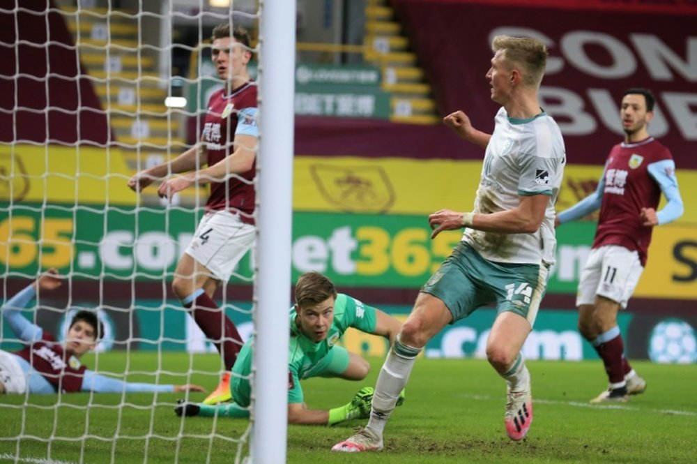 Sam Surridge scored as Bournemouth knocked out Burnley. AFP