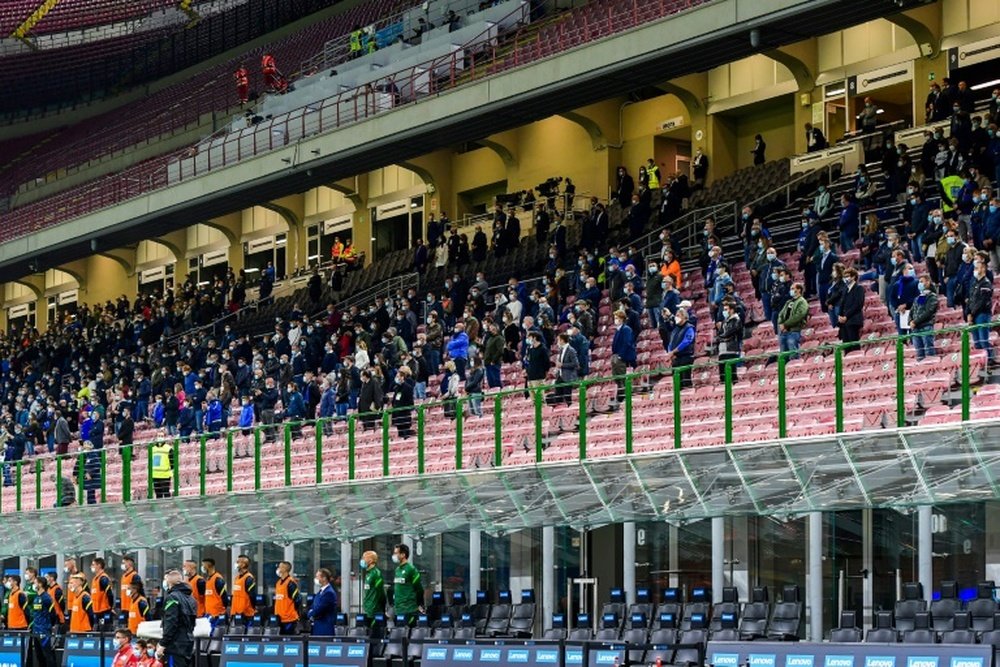 Italy 'closes door' on gradual reopening of stadiums amid virus threat. AFP