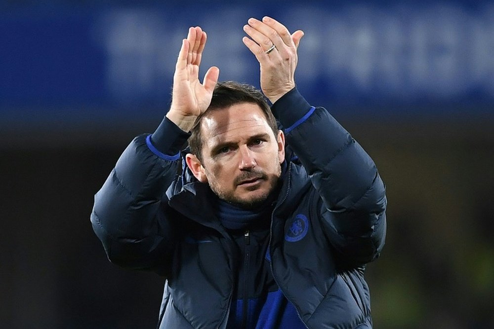 Frank Lampard is not bothered about fact Chelsea could make Liverpool champions. AFP