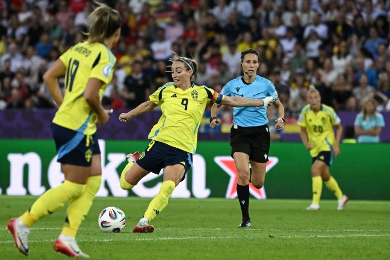 Asllani has scored once and set up three goals at Euro 2025. AFP